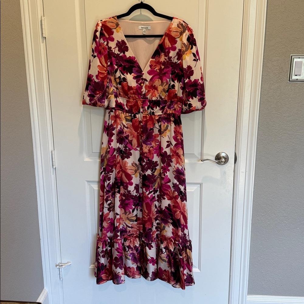 Kensie Blush and Floral Dress